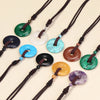 Stone Amethyst Tiger's Eye Necklace Pendant Men's and Women's Necklace Peace Knot Chinese Knot Necklace Gift - Image 6