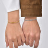 Love Knot Couple Bracelet Set, Stainless Steel Round Snake Chain Bracelets for Women Men Jewelry Valentine's Gift - Image 3