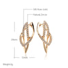 Full Zircon Personality English Lock Women Pendant Earrings Gold Color Sparkling Dangle Jewelry Wedding Matching - Image 2