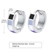 Rainbow Color Hoop Earrings for Men Women, Stainless Steel Metal Huggie Earrings,LGBT Jewelry Gift - Image 10