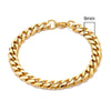3-11mm Locomotive Men Punk Rock Stainless Steel Curb Cuban Link Chain Silver Color Bracelet For Women Biker Jewelry - Image 15