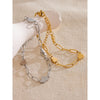 Stainless Steel Heart Handmade Chain Bracelet Bangle Daily Charm Wrist Jewelry - Image 2