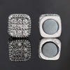 Fake Piercing Strong Magnetic Ear Clip For Men Iced Out Zircon Hip Hop Punk Silver Color Magnet Earrings Women Gifts -5 - Image 4