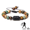 12 Constellation Zodiac Sign Stone Bracelet Turquois Tiger Eye Mineral Bracelet Adjustable Woven Bangle Leo Jewelry Gift - Image 8