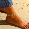 Bohemia Girl CZ Anklet Bracelets Heart Charm Chain Anklets for Women on Foot Leg Summer Beach Barefoot Jewelry - Image 3