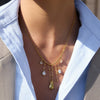 Classic Short Tassel Water Drop Zircon Pendant Necklace For Women Minimalist Gold Plated Stainless Steel Necklace - Image 2