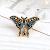 Small Retro Insect Butterfly Lapel Pins Cartoon Moon Phase Moth Brooch Cute Enamel Badge Bag Accessories Gifts Jewelry - Image 15