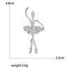 Enamel Ballerina Brooches for Women Pearl Elf Pins Rhinestone Girls Banquet Party Backpack Gift Jewelry Accessories - Image 31
