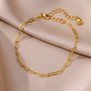 Stainless Steel Chain Anklets for Women Gold Color Ankle Bracelet Anklet Summer Beach Boho Jewelry Accessories Gift - Image 3