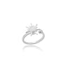 Gemstone Flower Stainless Steel Rings Zircon Adjustable Ring Women Wedding Anti Fading Jewelry Vacation Accessories Gift - Image 16