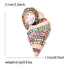 Classic Enamel Conch Brooch for Women Unisex Rhinestone Aquatic Life Pins Banquet Party Backpack Gifts Jewelry Accessories - Image 7