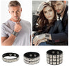 Leather Punk Spike Rock Studded Bracelet Goth Cuff Bracelet Gothic Rivet Buckle Wristband With Metal Chain Skull Accessories - Image 3