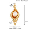 Marine Organism Sea Horse Turtle Fish Conch Shell Starfish Charm Pendant, 8K Gold Plated Zircon Jewelry Finding Supplies - Image 4