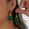 Elegant Christmas Tree Dangle Earrings For Women Baroque Irregular Imitation Pearl Stacked Drop Earring Holiday Party Jewelry - Image 5