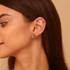 Hiphop Pearl Cubic Zirconia Earrings Stainless Steel Earrings For Women Jewelry Gift - Image 2