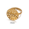 10pcs/lot Stainless Steel Ring Base Adjustable Tray Cabochon Settings Blank Bezel Rings Embryos for Jewelry Materials Making - Image 10