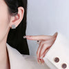 Vintage Ethnic Thai Silver Square Hoop Huggie Earrings for Women Men Chic Pattern Square Earring Hip Hop Rock Rap Cool Jewelry - Image 4