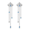 Women's Silver Snowflake Christmas Sparkling Zircon Winter Earrings Fit For Engagement Parties Jewelry - Image 28