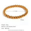 Gold Plated Silver Color Elastic Beads Bracelets Bangles For Woman Stainless Steel Beaded Chain Bracelet - Image 14