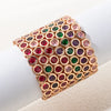 8mm Round Enamel Zirconia Bracelets For Women Colorful Boho Elastic Bangle - Image 1