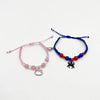 Spider Kitty Charm Bracelets Rope Heart Magnetic Matching Bracelets for Couples Crystal Beaded Bracelet Halloween Jewelry - Image 9