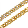 Full Crystal Stone Cuban Chain Hip Hop Bracelet For Men Silver Color Metal Link Chain Rhinestone Luck Closure Mens Bracelet - Image 4