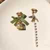 32 Style Colorful Enamel Cartoon Cute Rabbit Fox Ear Clips Funny Cat Bear Long Clip on Earrings Without Piercing for Women Girls - Image 23