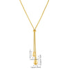 Adjustable Snake Chain Double Waterdrop Tassel Necklace 316L Stainless Steel Vintage Gold Minimalist Pull Long Collarbone - Image 4