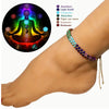 Ankle Bracelet for Women Double-Layer Braid Beach Accessories 7 Chakras Boho Turquoise Jewelry Black Green Red Summer Things - Image 1