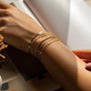 Classic Stainless Steel Figaro Snake Chain Bracelets for Women Cuban Twist Gold Color Link Bracelet Woman Gifts Jewelry 16+5cm - Image 4