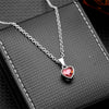 Stainless Steel Heart Urn Necklace with Birthstone Cremation Jewelry for Human Ashes, Keepsake Cremation Urn Jewelry - Image 9