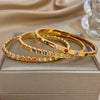 316L Stainless Steel Cuff Bangle For Women Charm Colorful Cubic Zircon Filled Inlaid Bracelet Gifts - Image 4