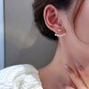 Light Imitation Pearl Stud Earrings Sweet Heart-shaped Ear Stud For Women Party Wedding Brid Jewelry Gift K - Image 3