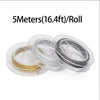 5M/roll 7-Strand Bead String Wire Nylon Coated Stainless Steel Wire for Necklace Bracelet Beading Craft Work 0.3/0.4mm - Image 2