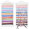 12Pcs/Set Colorful Stone Bracelets Adjustable Rope Braided Bracelet Handmade Bohemia Bracelets with Cards - Image 2