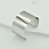 Geometric Metal Wide Cuff Open Bangle Jewelry Accessories Personalized Design Metal Glossy Bracelets for Women - Image 16