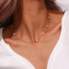 Stainless Steel Chain Freshwater Pearl Chain Necklace Bracelets For Women Gold Plated Jewelry Set - Image 11