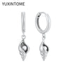 Silver Needle Pearls Stud Earrings For Women Geometry Pearls Pendant Earings Jewelry Party Gifts - Image 23