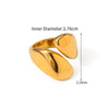 316L Stainless Steel Ring with Gold-Tone and Silver-Tone Designs - Image 21