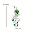 and peacock open screen brooch, European and American retro colored enamel pin accessories - Image 7