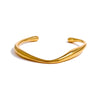NiNice Minimalist 316L Stainless Steel Smooth Metal Round Cuff Bracelet Bangle Distinctive Charm Jewelry - Image 7