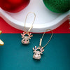 Christmas Red Zircon Crystal Bow Stud Earrings For Women Heart Shape Bowknot Christmas Earring Year Festival Jewelry - Image 13
