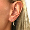 Multi-Sized Glossy Piercing Cartilage Silver Hoop Earrings for Women Round Huggie Nose Ring Earings Jewelry - Image 10