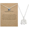 Charm Pendant Necklace with Sun Dragonfly Owl Lotus Feather Angel Wing Elephant and More Designs - Image 19