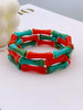 3pcs Acrylic Beaded Elastic Bracelet with Colorful Bamboos for Women's Daily Wear bracelet for women - Image 7