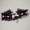 30cm Lace Bow Necklace Sweet Love Heart Gem Charm Lolita Girls Necklace Cosplay Collar Chains Dancing Jewelry for Wedding Party - Image 7