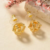 Gold Plated Bohemia Bride Earrings Dubai Jewelry for Women Wedding Valentine Anniversary Birthday Christmas Gift - Image 5
