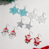 Tocona Christmas Fun Snowflakes Snowman Drop Earrings for Women Girls Lovely Stars Santa Claus Resin Acrylic Party Jewelry - Image 3
