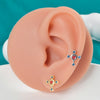 1PC 316L Steel Zircon Corss Cz Barbell Earrings Corss Helix Ear Cartilage Tragus Daith Piercing Body Jewelry 20G - Image 5