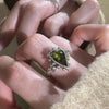 Xinyi Vintage Punk Green Zircons Party Rings for Women Couples Creative Tassel Geometric Handmade Party Jewelry - Image 4